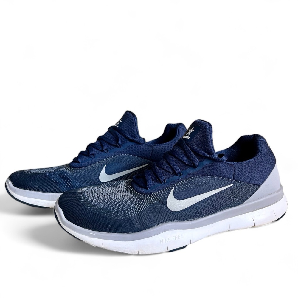 NIKE NFL X Free Trainer V7 Dallas Cowboys Blue Running Sneakers Mens US 11.5